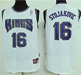 Sacramento Kings #16 Peja Stojakovic White Throwback Stitched NBA Jersey,baseball caps,new era cap wholesale,wholesale hats